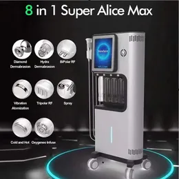 Orijinal Hidrasyon Alice Süper Kabarcık Su Spa Yüz Cilt Bakımı Acne Tedavisi Kırışıklık Sökme Salon Mikrodermabrazyon Cilt Kaldırma Beyaz Güzellik Makinesi