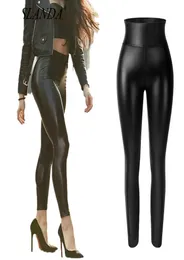 PU Leather Pentic Pants Women Sexy Stight Booty Up Stkny Sminny Faux Leather Prouters High Phered Tummy Control Slim Jeggings2192124