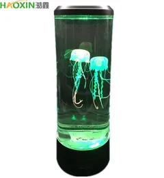 HaoXin 7 Color Changing LED Jellyfish Lamp Aquarium Bedside Night Light Decorative Romantic Atmosphere USB Charging Creative Gift9280998