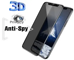 3DアンチスパイプロテクターPEEPプライバシーガラス用のガラス13 Pro XS Max XR X Screen Protector 7 8 6 6S Plus SE 12 Film8696050