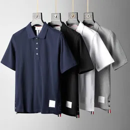 Summer Back Ripe Pasek Pure Cotton z krótkim rękawem T-shirt Trendy męskie para modna koszula polo flip obroża marka