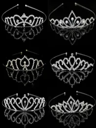 Crystal Love Heart Tiara Crown العصرية حلوة رئيس الأميرة Girls Bridlepiece Hairpiece Association Women Wedding Jewelry9350340