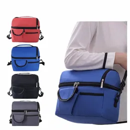 BACA COLER BACA MULTIFUNCERS CAIXA BAIXA DE ZIPPER DE ZIPPER DOMHELD LOUREGO DE ombro para o trabalho de trabalho para o escritório piquenique para piquenique para piquenique r4ed#