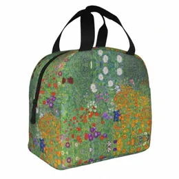 Gustav Klimt Fr Garden FinCtisted Lunch Facs Vincent Van Gogh Cooler Bag Bag Bag Bas