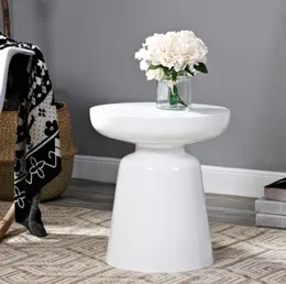 Mobili da soggiorno martini lussuoso tavolo da sedia singola sidetabile tavolo da leisure metallo bianco nero9981384