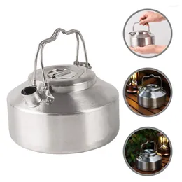 Mugs Outdoor Kettle Stainless Steel Stovetop Coffee Carafe Kitchen Water Wear-resistant Mini Teapot Accessories Camping Ultra Light