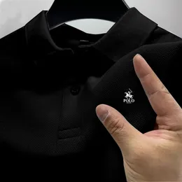 Moda letnia koszula polo luksusowe Top swobodny lapy krótkie rękawy Tshirt odporny na zmarszczki 240410