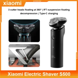 Produtos Novo Xiaomi Electric Shaver S500 S5001 para Razor Men Razor Automático portátil Triple Blade Face lavável Razor Mijia original