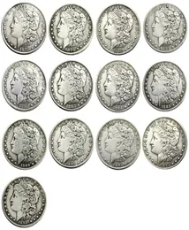 США 13шт Morgan Dollars 18781893 куб.