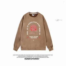 Hoodies Men Hoodie Y2K Flowers Graphic Hip Hop Letter Print Eversize Pullover Sweatshirt Women Women