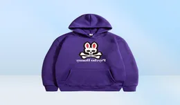 Fashion FalWinter Thick Fleece womens hoodie Male CasuaPsycho Bunny Hoodies Sweatshirts mens designer clothes sportswear Tops Jacket S-XXXL3836362