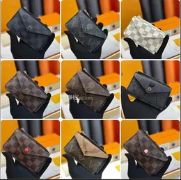 10a designer plånbokskorthållare små zippy plånböcker nyckelmynt handväska läder lyxiga män plånbok designer purses nyckelpåse arrangör korthållare med ruta M69431