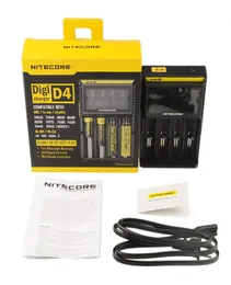 NiteCore D4 Digicharger LCD Display Batterie Ladegerät Universal Ladegerät Retail Paket mit Lade Cablea257958398