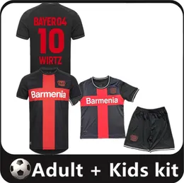 23 24 Bayer 04 Leverkusen Soccer Jerseys 2023 2024 Wirtz Hofmann Boniface Adli Hlozek Schick Schick Frimpong Grimaldo Tella Away Third 남자 아이 키트 키트 셔츠 16-4xl