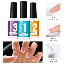 1PCS قاعدة و TOP GEL GEL DIPAPED POWDED SOWN