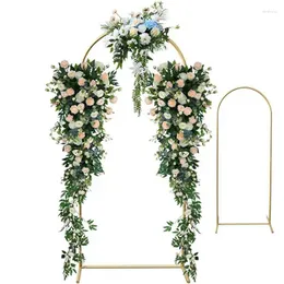 Party Decoration Wedding Arch Backdrop Stand Arched Metal Frame Base Dekorerad för examen Bruddusch