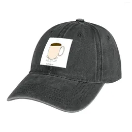 Berets Cup Of Coffee Design Cowboy Hat Bobble Luxury Man Rave Women's Beach Men's