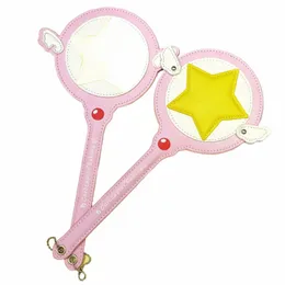 カワイイカードキャプターサクラマジックワンドおもちゃカードケースバスカードホルダーCerberus Pink Pink Cute Star Rod Rod Anime Toy C98S＃