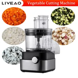 220 V Multifunktional Karottenkartoffel Gemüsewürfel Maschine Cutter Slicer Slicer Slicer Small Electric Slicer Küchenmaschine