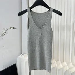 Lettere Women Tank Dress Dress Designer Luxury Sust Knitting Dresses Spring Summer Slim Girls Lady Dress Abito Grey Abito