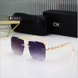 Óculos de sol de designer de canal de grife para mulheres Óculos de sol clássicos Design Round Eyewear Luxury Sunglasses Men Fashion Luxo Sutro jmm RECONHECIM