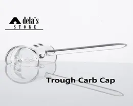 Trog Carb Cap Quartz Banger Nagel 34 Zoll mit Aufwärts- oder Abwärtsgriff zwei Luftlöcher Dozer Nägel DAB Rig 3563020350