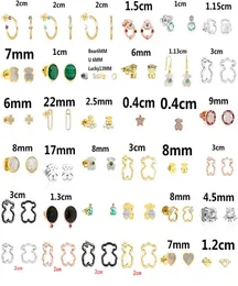 Ny 925 Sterling 100 Silver Bear Stud Earrings Classic Pierced Studörhängen smycken Tillverkare Hela 2484323