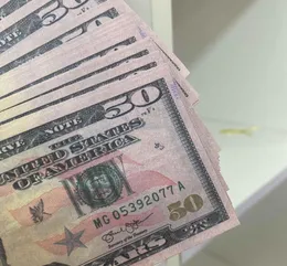 Geld Männer falsch für Banknoten Prop 100Pack Banknote Business Geschenke 02 Papier 50 Dollar Inkasso Rechnungen Fluev6669677