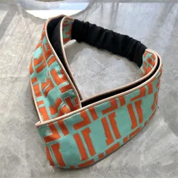 Elastic turban pannband hårband bandanas för kvinnor designer full bokstav tryckt healbands headwraps bandana gåva274i