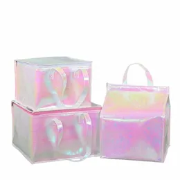 pudełka na zewnątrz torba termiczna lodowa pudełko na izolowane pokarm chłodnica torba aluminiowa folia na lunch torba piknikowa 41q7#