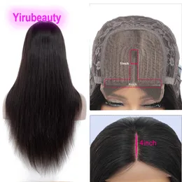 4*4*1 LACE WIG T-Part Wigs مستقيمة موجة الجسم البرازيلية بنسبة 100 ٪ آلية Prodcuts البشرية