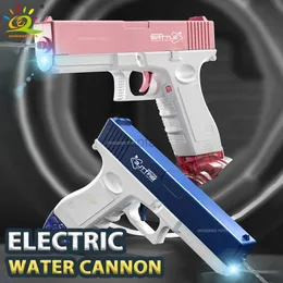 Gun Toys Electric Light Auto Burst Water Gun Firing Pistol Cannon Toys Summer Outdoor Shooting Game Fight Toy for Children Boy Gift 240416