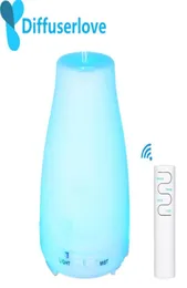 Diffuserlove 220ML Remote Control Ultrasonic Air Humidifier With LED Light Electric Aromatherapy Essential Oil Diffuser Y2001138594034