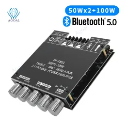 Усилители TB21 TPA3116 2.1 канал Bluetooth 5.0 Плата усилителя субвуфера 50WX2+100 Вт Audio Audio Amplifier Poard Bass Aux Aux Aux