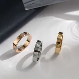 Dafu C Families New High-End Version Classic and Nisch Couple Rose Gold Matching Ring Plain Ring Simple and Non Fading Love