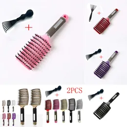 Ny Dolvangle Hairbrush Women Hair Brush Massage Comb Anti Klit Brushy Haarborstel Scalp Curly Combing Brushes Frisörsverktyg
