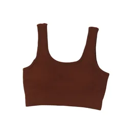 Sports Lu allineare donne senza cuciture senza soluzione di continuità imbottita imbottitura top top shock reggiseni da yoga ginnastica sporci