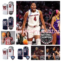 Destanni Henderson Aubryanna Bree Hall South Carolina Gamecocks 2024 Women Final Four Basketball Jerseys Raven Johnson Kierra Fletcher Olivia Champion Jerseys