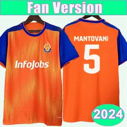 2024 Saiyans Mens Soccer Jerseys #5 Mantovani Home Orange Color Football koszule z krótkim rękawem mundury dla dorosłych