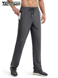 Tacvasen estate pantaloni dritti a secco rapido da uomo leggero elastico corsetto di fitness jogger escursionismo 240415