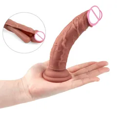 Realistic Penis Skin Feeling Suction Cup Dildo Silicone sexyy Toys Didlos For Women Masturbators Dilldo Gode Only Adult sexy2585917