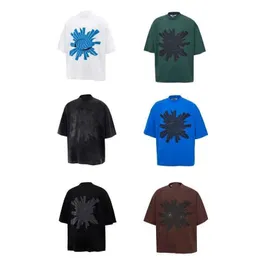 Houses Summer Men designer magliette sciolte casual casual errori tees stampare camicia a maniche corte a maniche corta moda hip hop streetwear abbigliamento camicia top di alta qualità