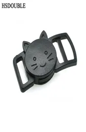 50pcslot 38 quot10mm Пластиковая изогнутая изогнутая катехновая защитная пряжка черная кошачья воротнич