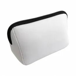 Sublimati Blank White Neoprene Cosmetic Bag Multoclipe Mailup Pencil Bag Diy Diy Pired Travel Tupecloye Pouch i8ff#