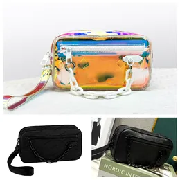 Women Acrylcleer Clutch Designer -Tasche PVC Jelly Bag Tasche 10A Qualität Lucite durch Handtaschen Abend Clutch Bunte Mode transparente Toilettenbeutel