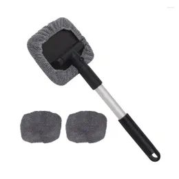 Car Wash Solutions Mop Cleaning Windshield Fog Tool Black & Gray Window Wipe Home Office Duster Brush Auto Glass Cloth Cleaner