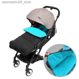 Bebek arabası parçaları aksesuarları yumuşak ve rüzgar geçirmez bebek uyku tulumu evrensel el arabası ayak paspas kapağı battaniye konforlu oyuncak elart koltuğu yastık q240416