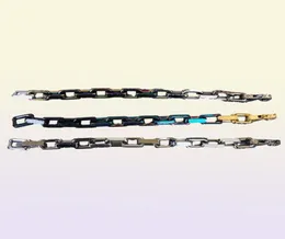 Designer bracelets Jewelry Link Chain Fashion bangle women teen girls Bamboo bracelet Retro dazzle orange Rainbow colors Blue plat1445529
