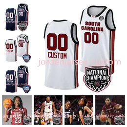 Bree Hall South Carolina Gamecocks 2024 Women Basketball National Champions Custom Jerseys Te-Hina Paopao Tessa Johnson MiLaysia Fulwiley Sahnya Jah Sakima Walker