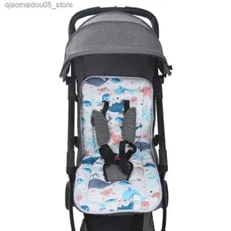 Bebek arabası aksesuarları bebek arabası pamuklu ped kalın şok emme Kore ped bebek arabası ped yemek sandalye beşiği ped q240416